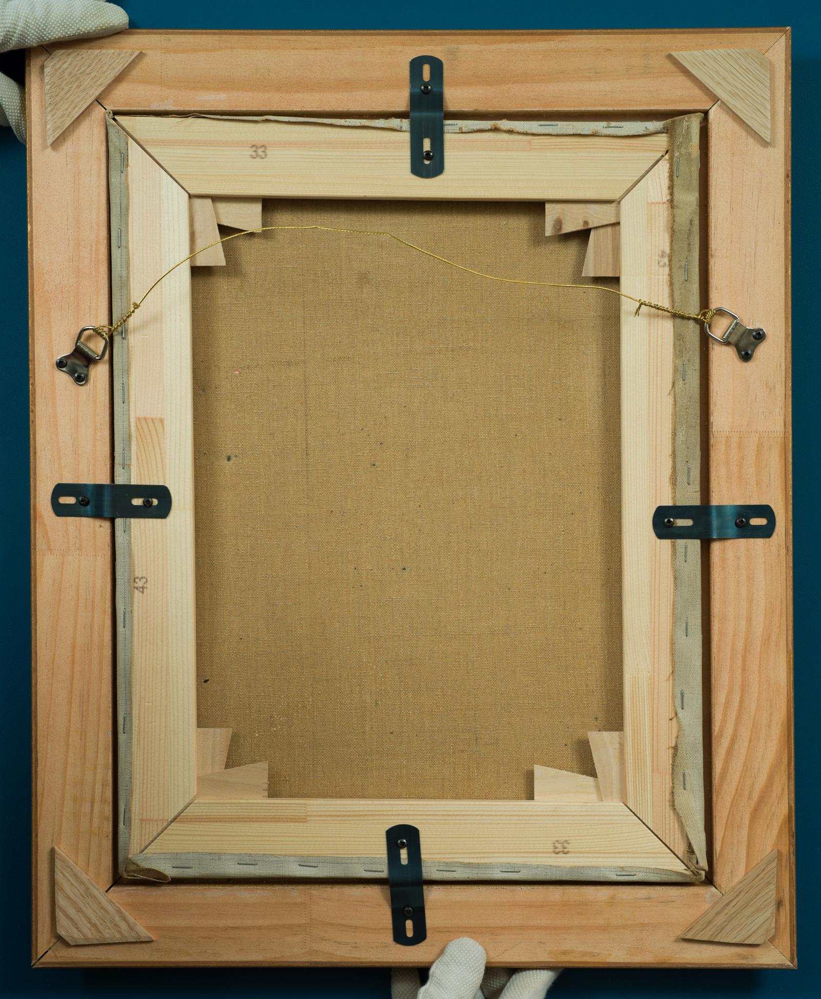 Wir freuen uns, dieses Gemälde von Ernst Lundström präsentieren zu können, das dem geschätzten Bildhauer Per Hasselberg gewidmet ist. Die Widmung auf der Vorderseite des Gemäldes verleiht diesem Werk eine besondere Bedeutung, denn sie zeugt von der