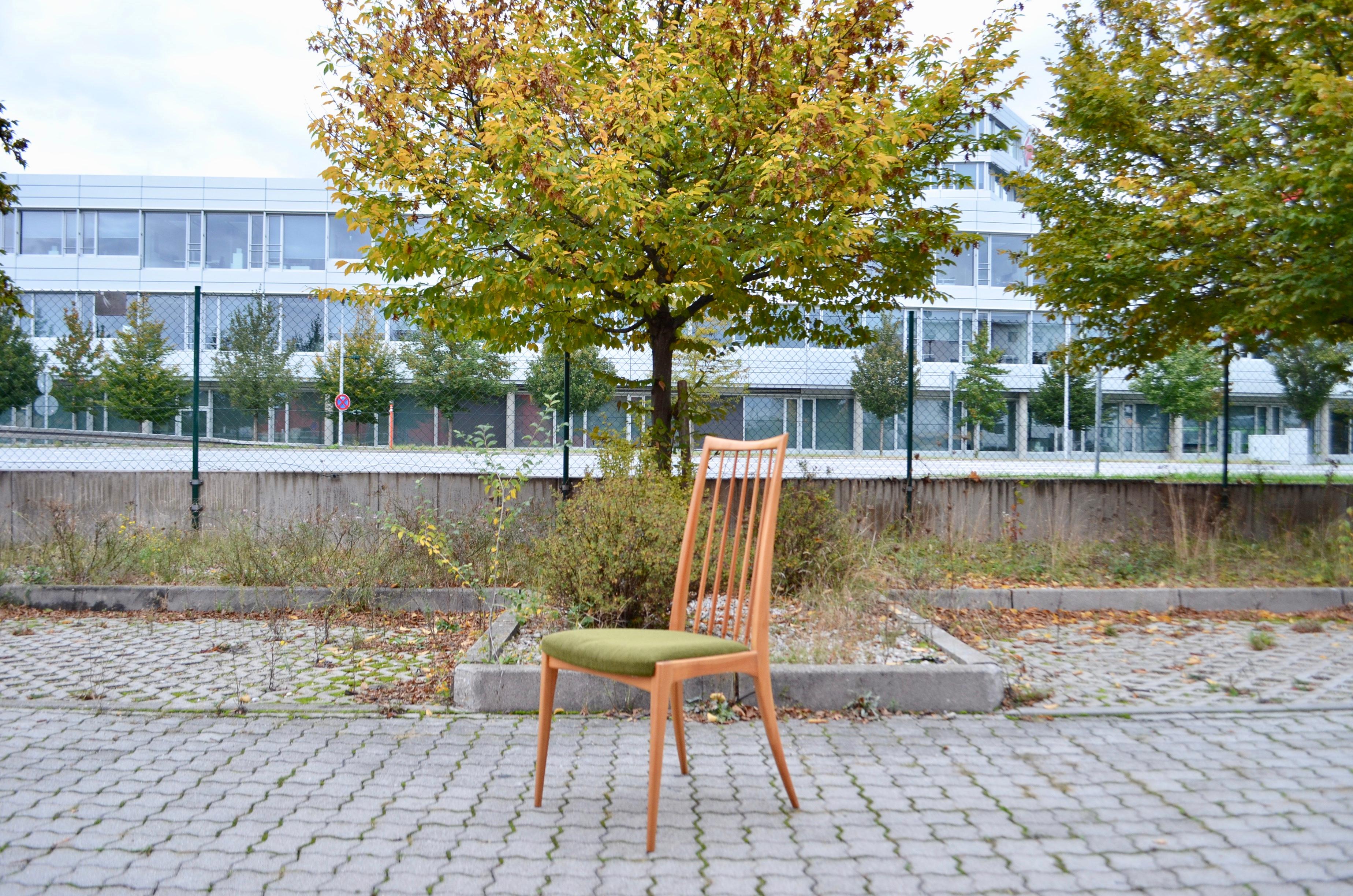 Ernst Martin Dettinger German Mid Century Dining Chair Lucas Schnaidt Set of 4 In Good Condition For Sale In Munich, Bavaria