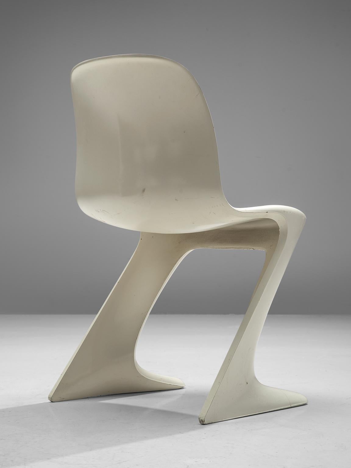 Ernst Moeckl Large Set of Twenty-Four White Kangaroo Chairs, 1968 1