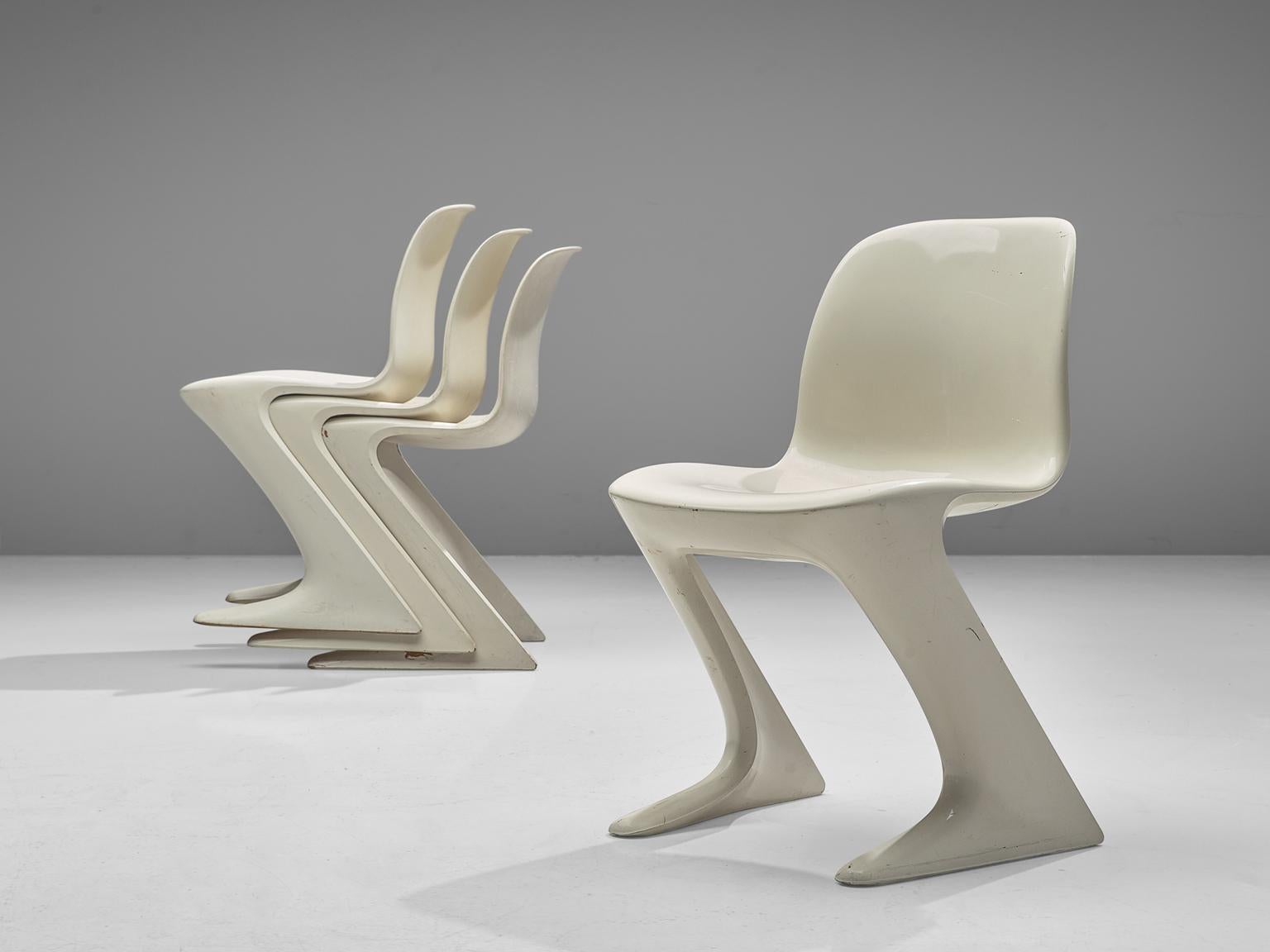 Ernst Moeckl Large Set of Twenty-Four White Kangaroo Chairs, 1968 2