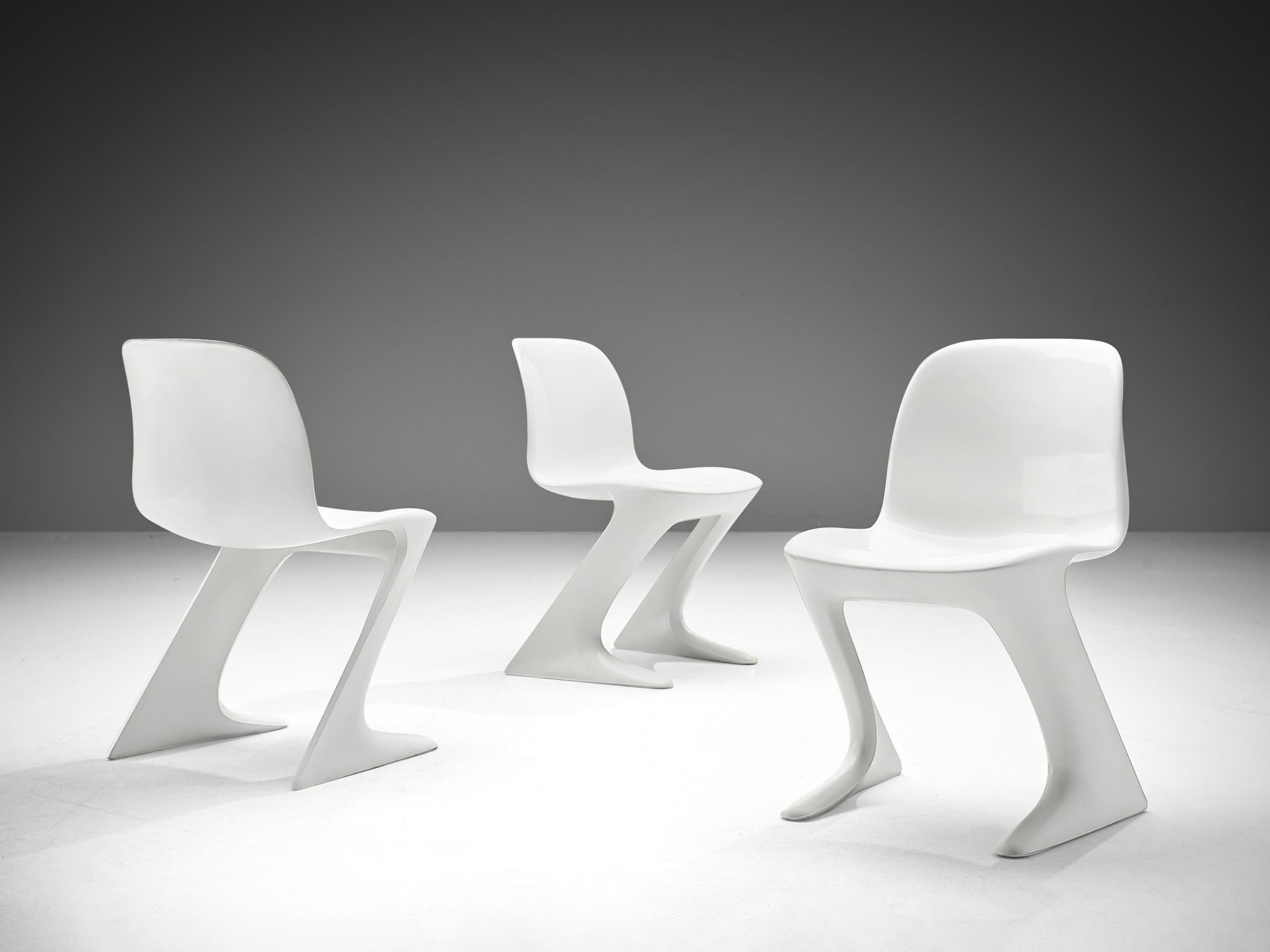 German Ernst Moeckl Set of Eight 'Kangaroo' Chairs  For Sale
