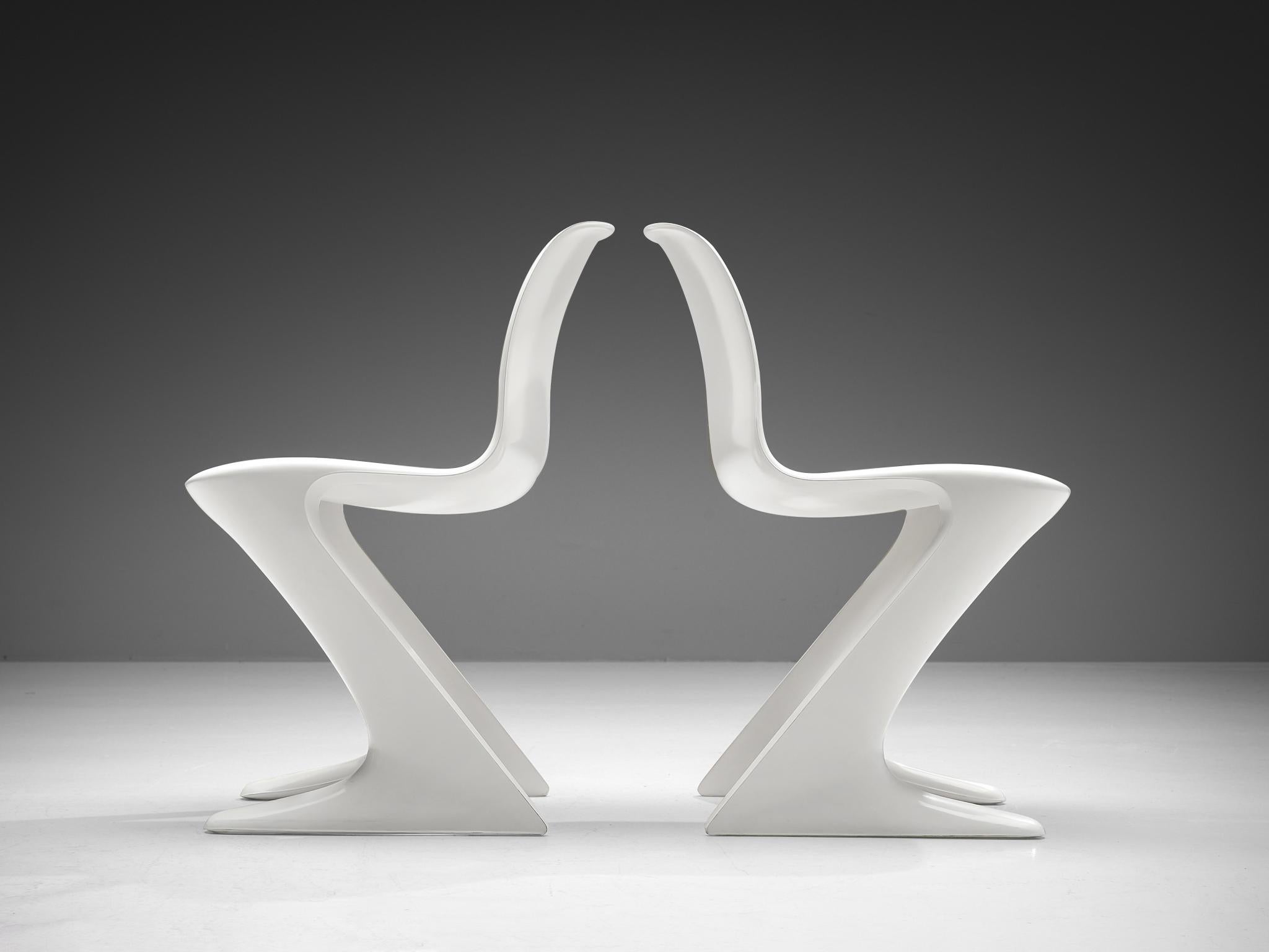 Fiberglass Ernst Moeckl Set of Eight 'Kangaroo' Chairs  For Sale