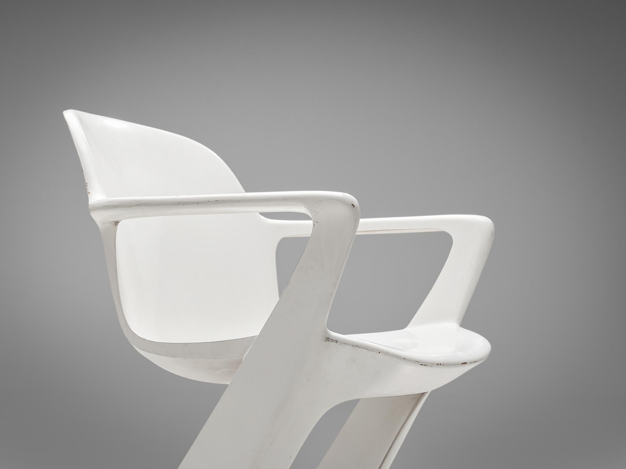 Ernst Moeckl White Kangaroo Chairs 1
