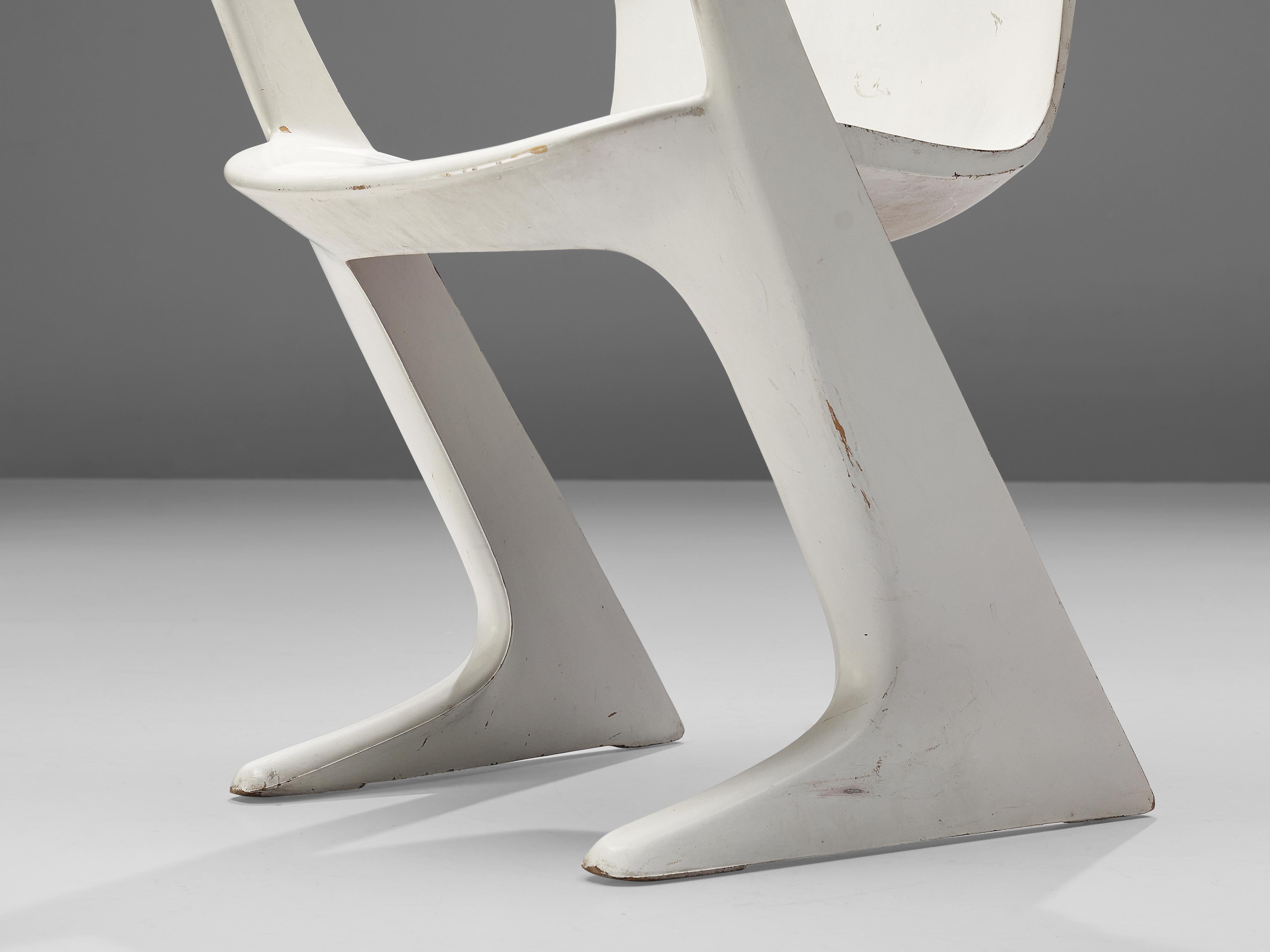 Ernst Moeckl White 'Kangaroo' Dining Chairs For Sale 4