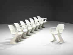 Ernst Moeckl Sillas de comedor "Canguro" blancas