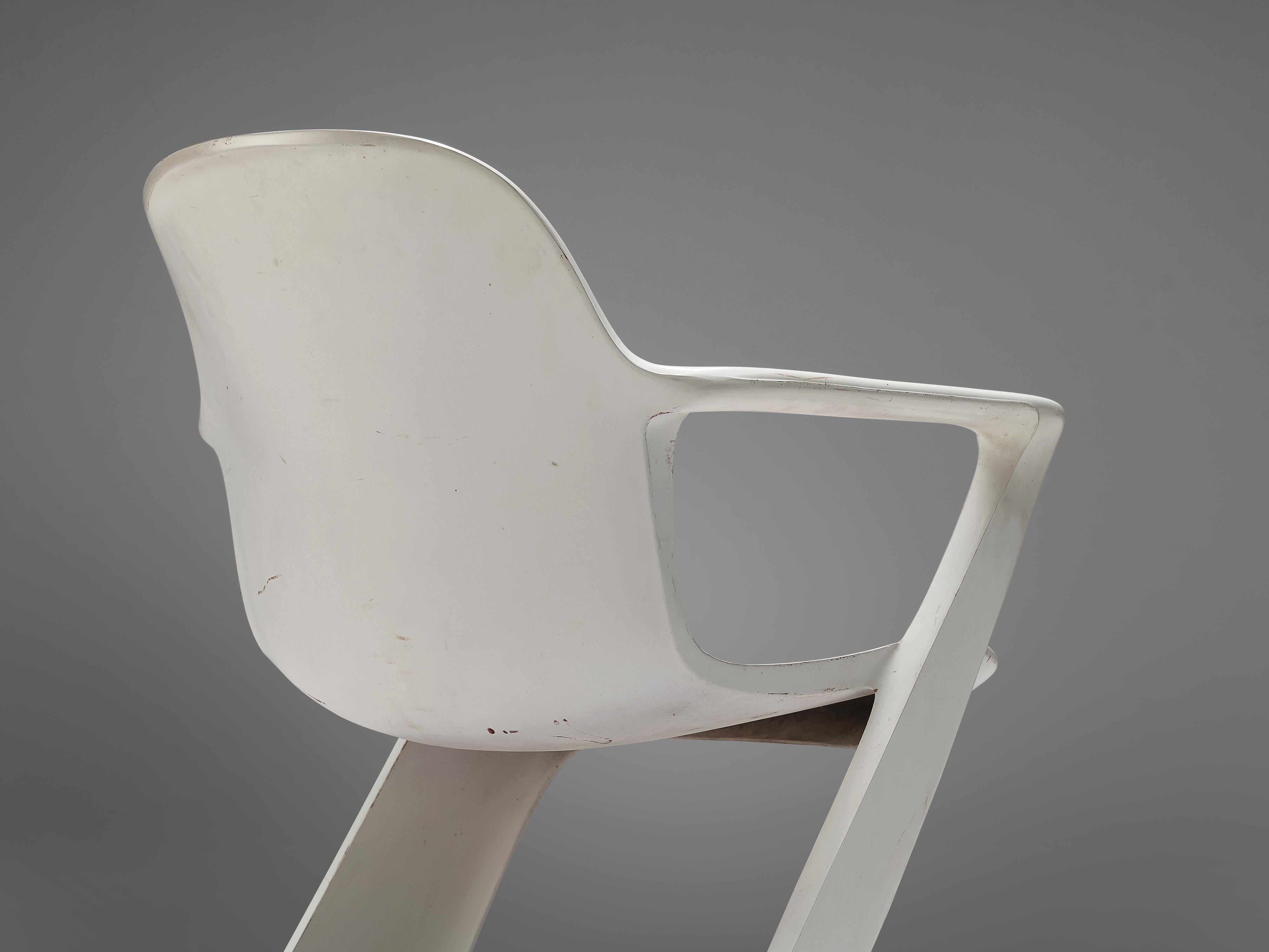 Ernst Moeckl White 'Kangaroo' Dining Chairs For Sale 2