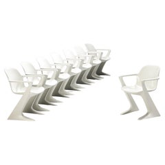 Ernst Moeckl Sillas de comedor "Canguro" blancas