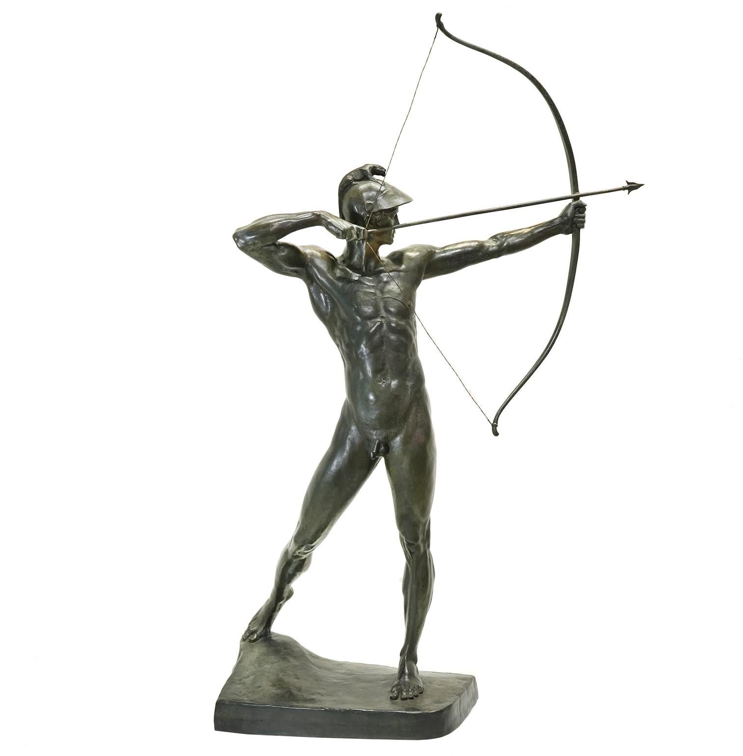 Ernst Mortiz Geyger Figurative Sculpture - The Archer