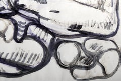 Studie für Skulptur, modernistische Zeichnung von Ernst Neizvestny