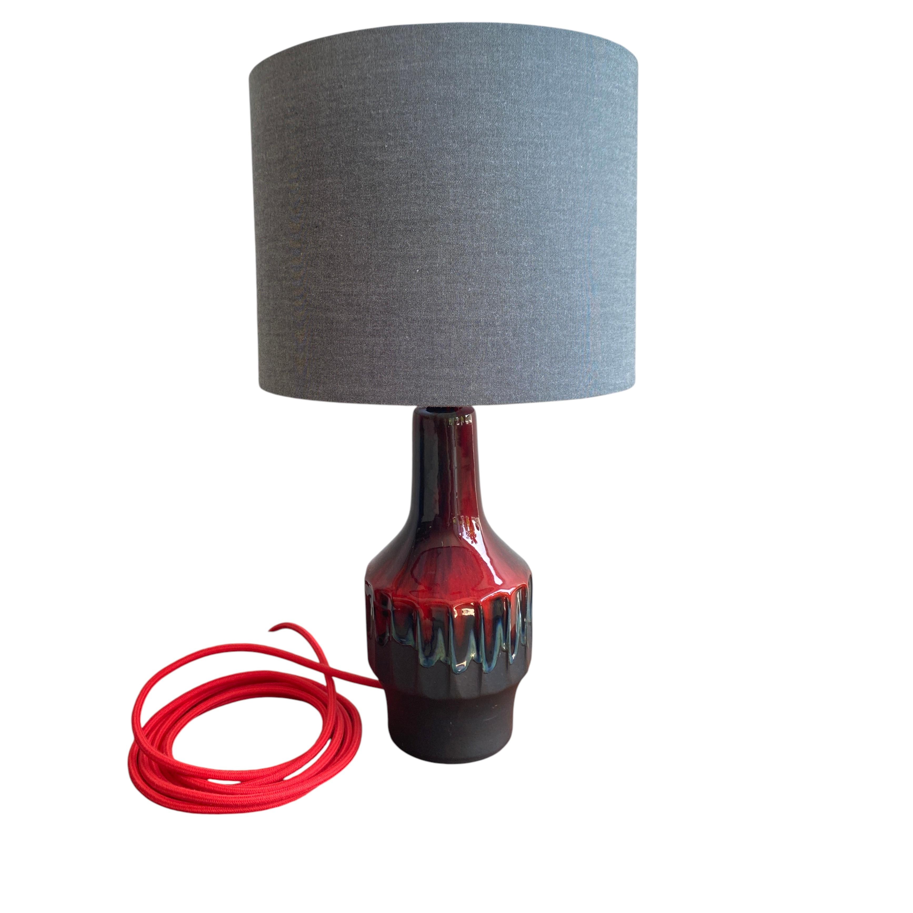 Ernst Nielsen für Ernst Faxe Keramik – Dänische Keramik-Tischlampe, Ende der 1960er Jahre im Angebot
