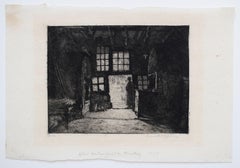 Old Farmhouse in Niendorf - Drypoint German Impressionism