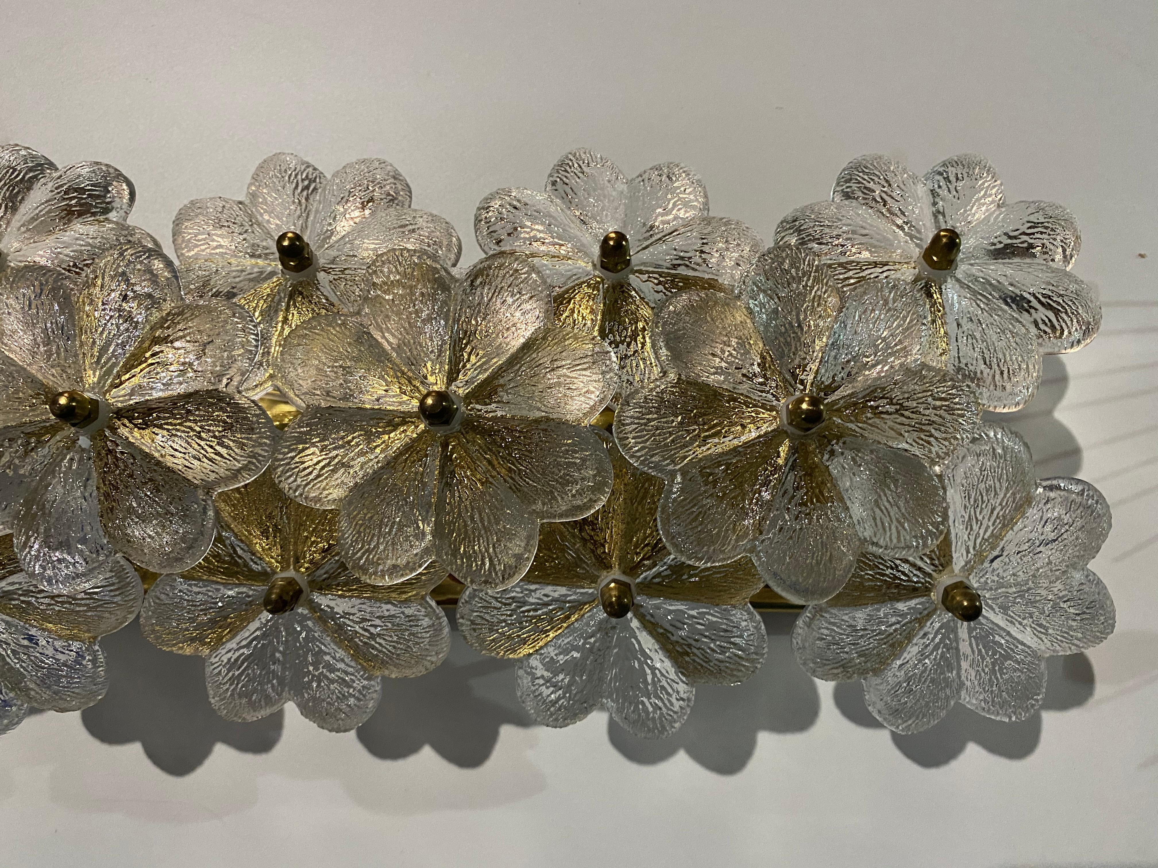Ernst Palme Floral Glass Sconce 5
