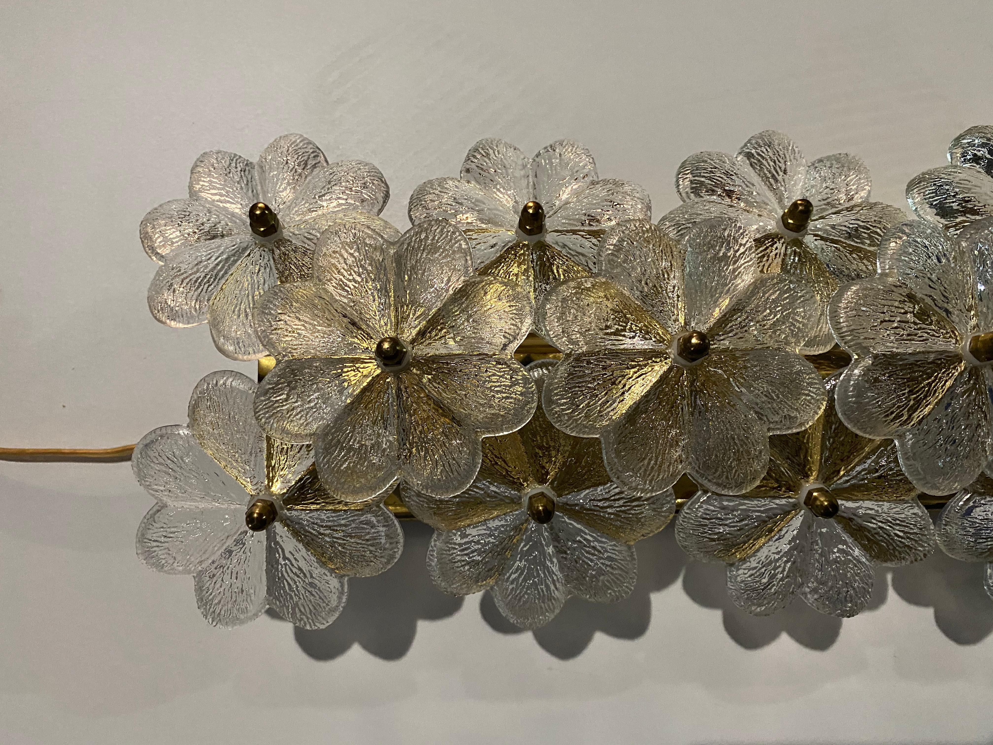 Ernst Palme Floral Glass Sconce 6