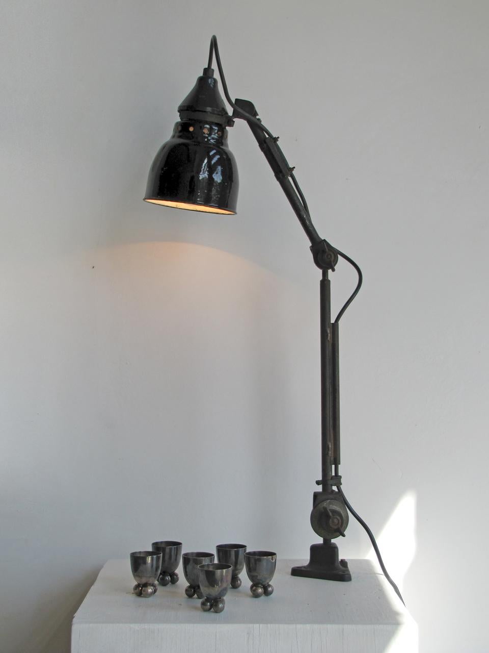 Émaillé Ernst Rademacher lampe à pampilles, 1930 en vente