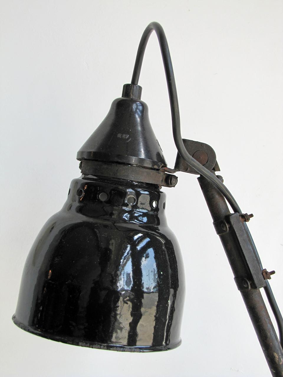 Enameled Ernst Rademacher Task Lamp, 1930 For Sale