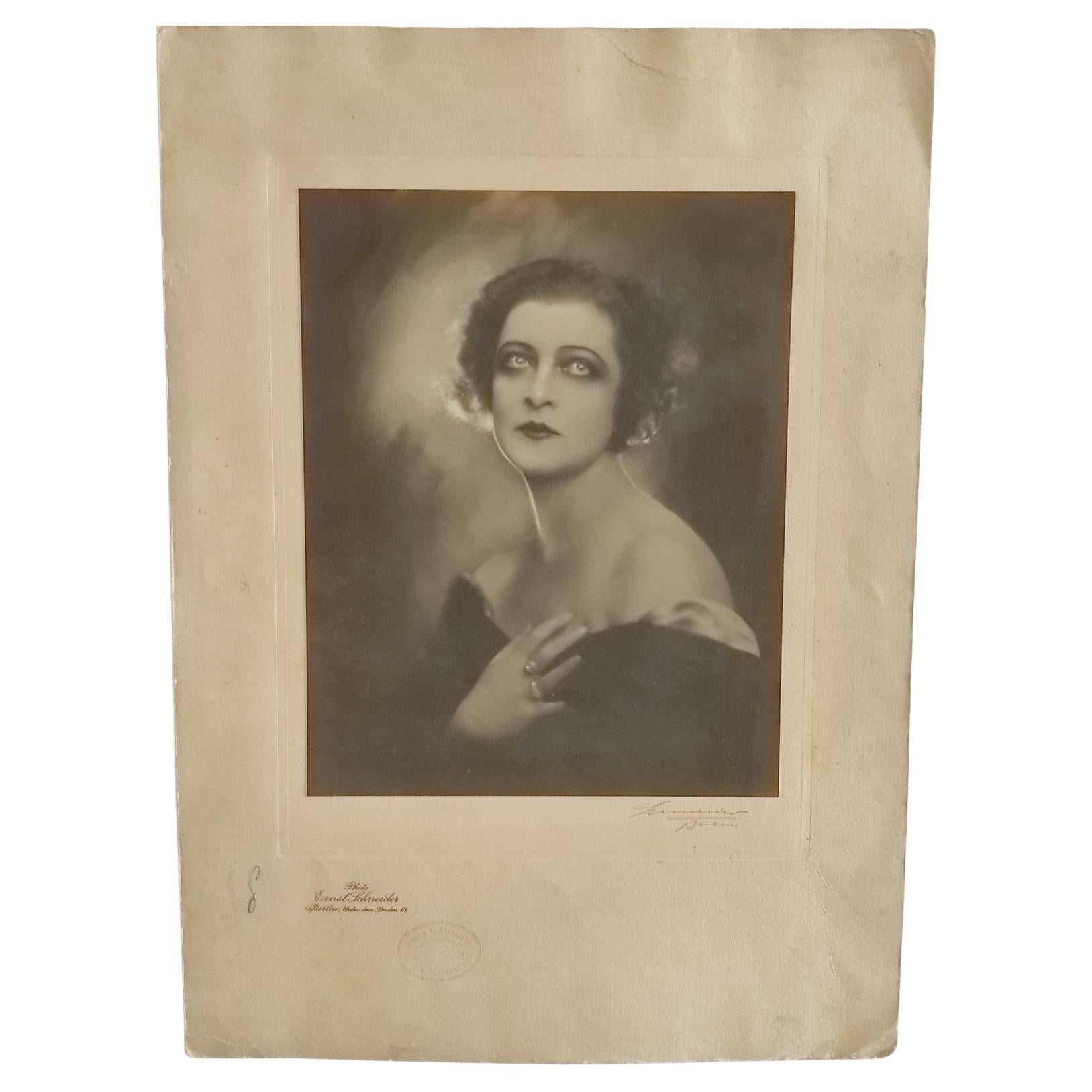 Ernst Schneider Photography Of Elsa Kruger Berlin 1930s For Sale