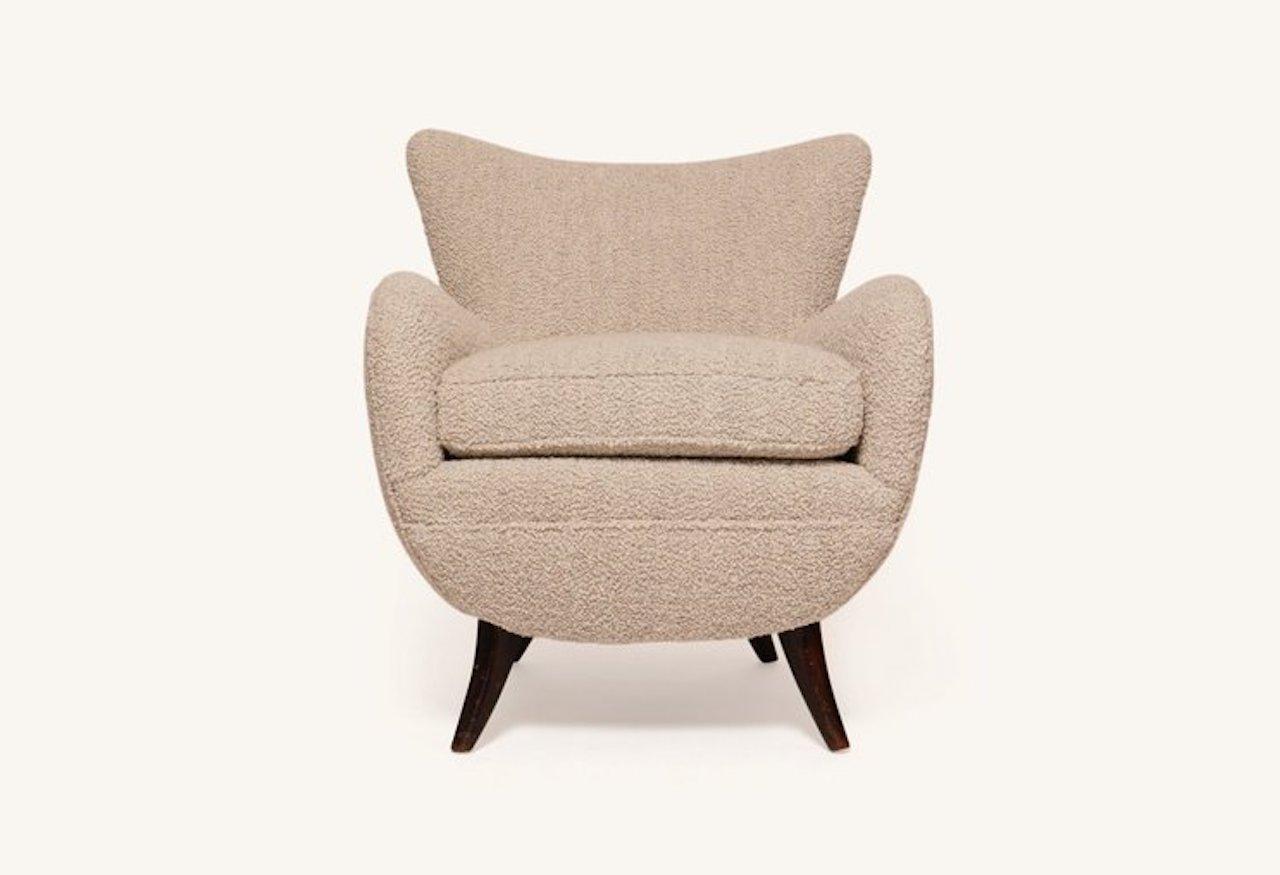 Mid-Century Modern Ernst Schwadron Boucle Lounge Chair