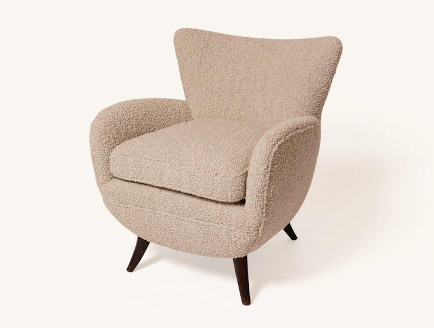 Bouclé Ernst Schwadron Boucle Lounge Chair