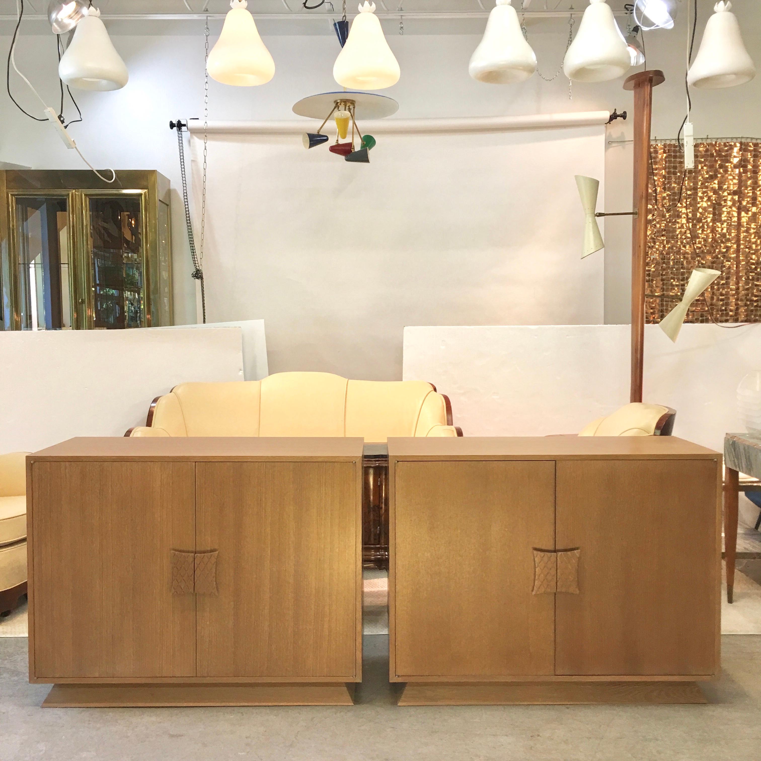 Ernst Schwadron Limed Oak Cabinet For Sale 3