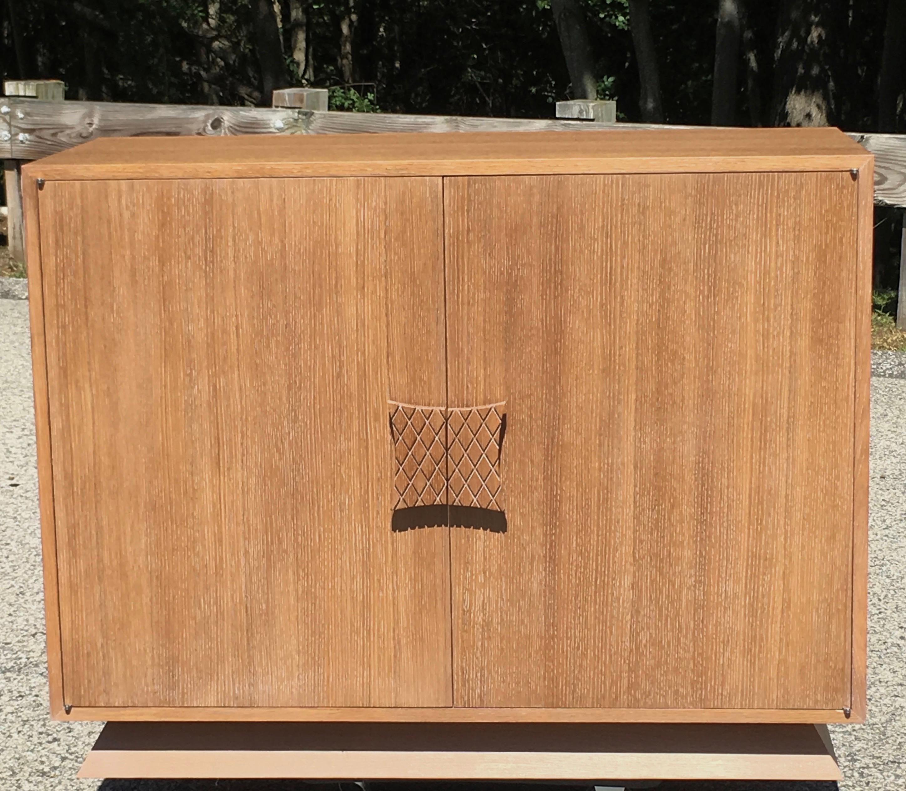 Ernst Schwadron Limed Oak Cabinet For Sale 5