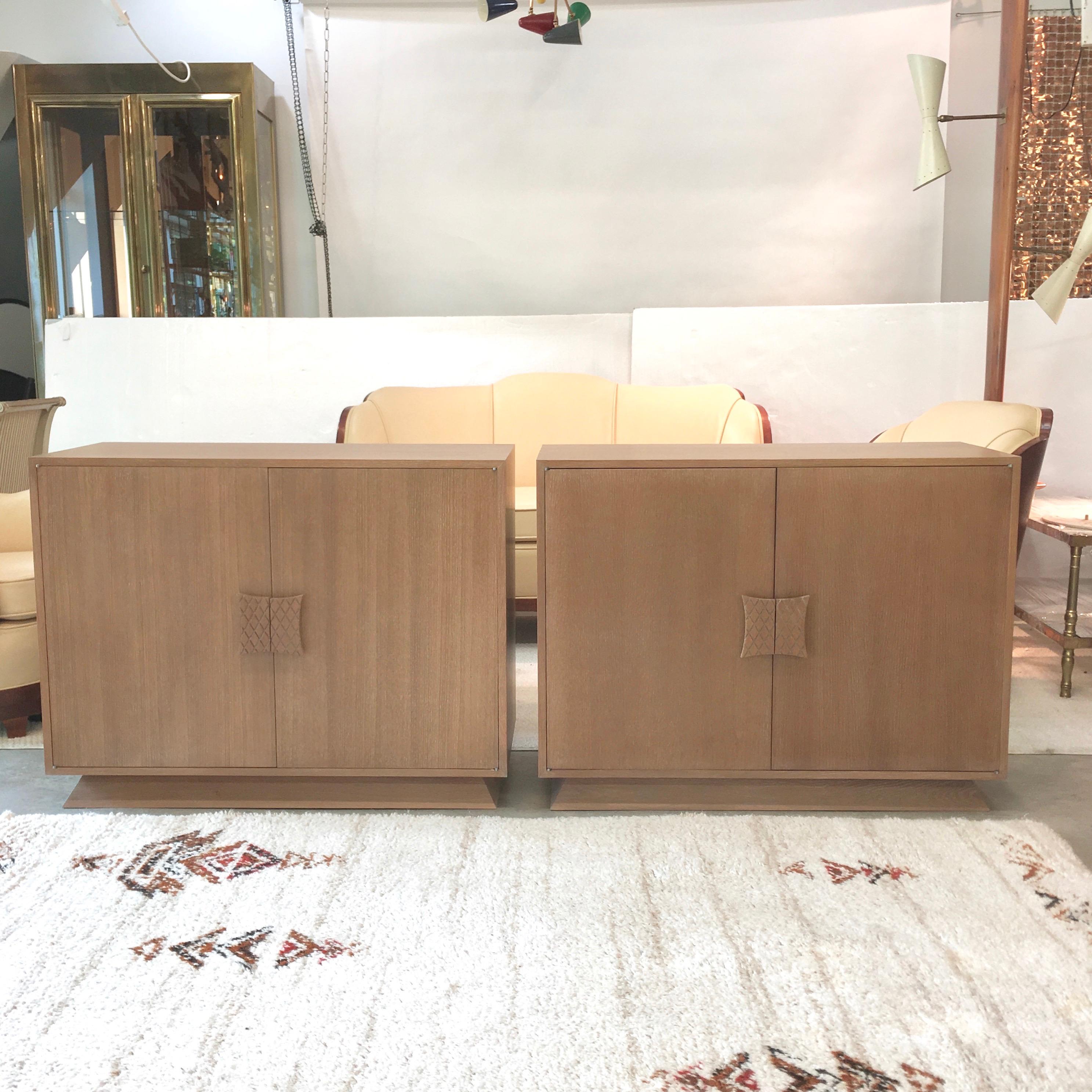 Ernst Schwadron Limed Oak Cabinet For Sale 6