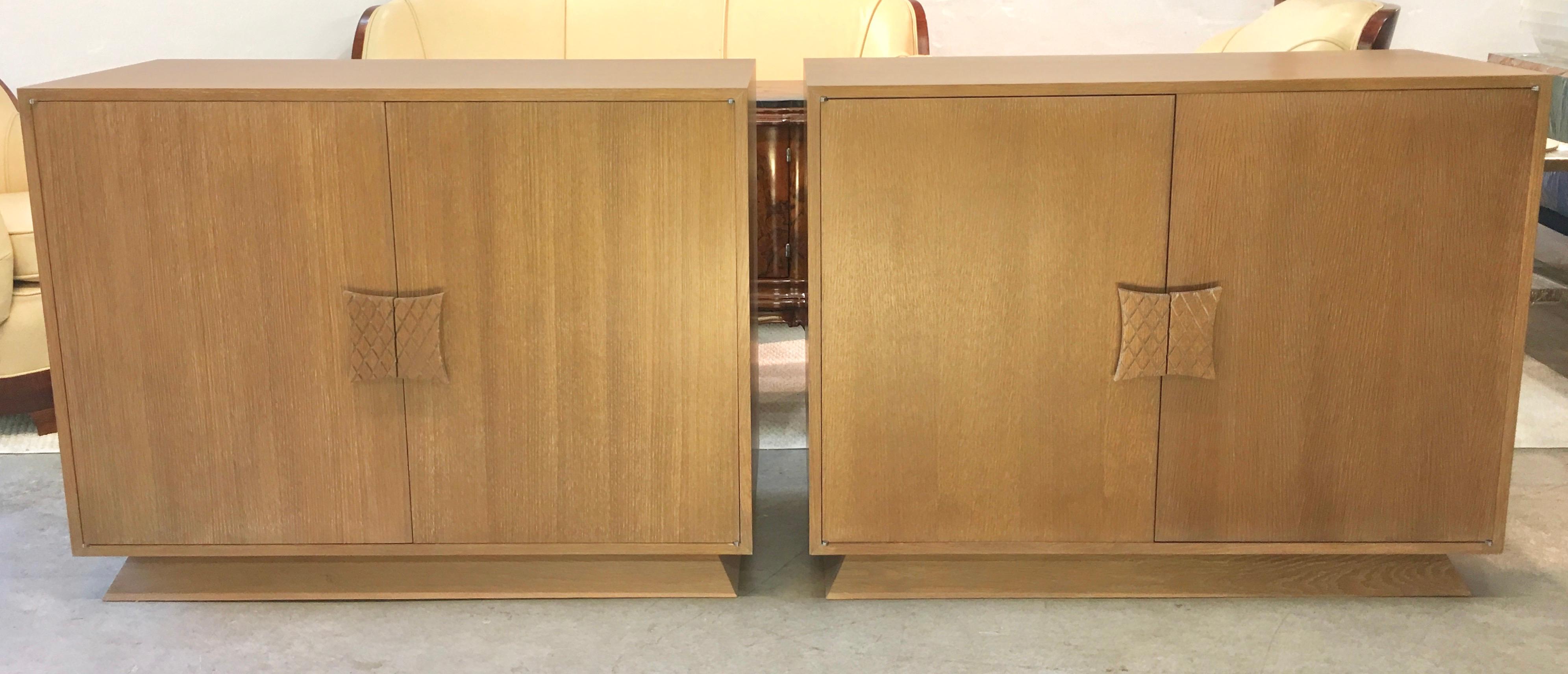 Ernst Schwadron Limed Oak Cabinet For Sale 2