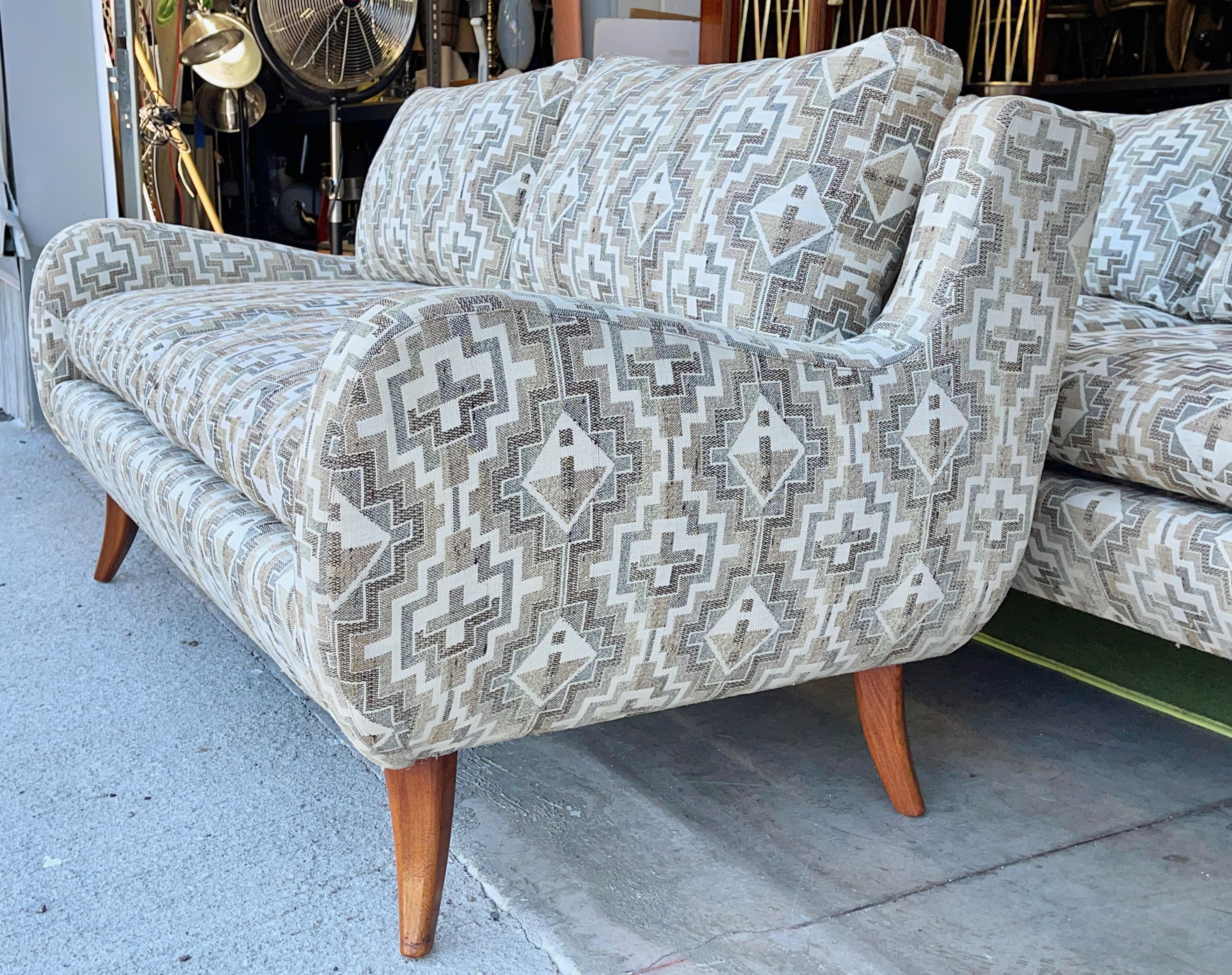 Mid-20th Century Ernst Schwadron Love Seat Sofa For Sale