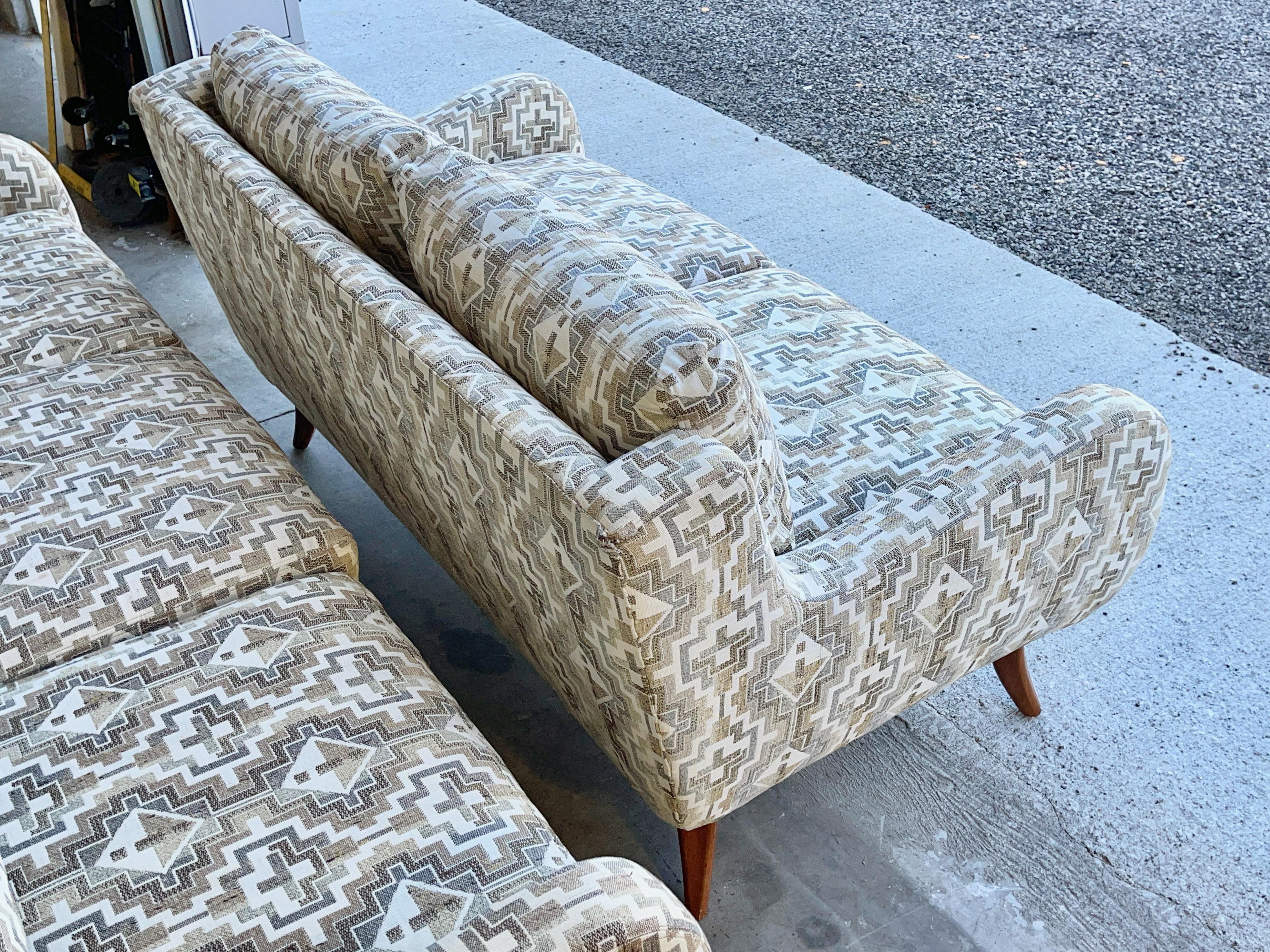 Upholstery Ernst Schwadron Love Seat Sofa For Sale