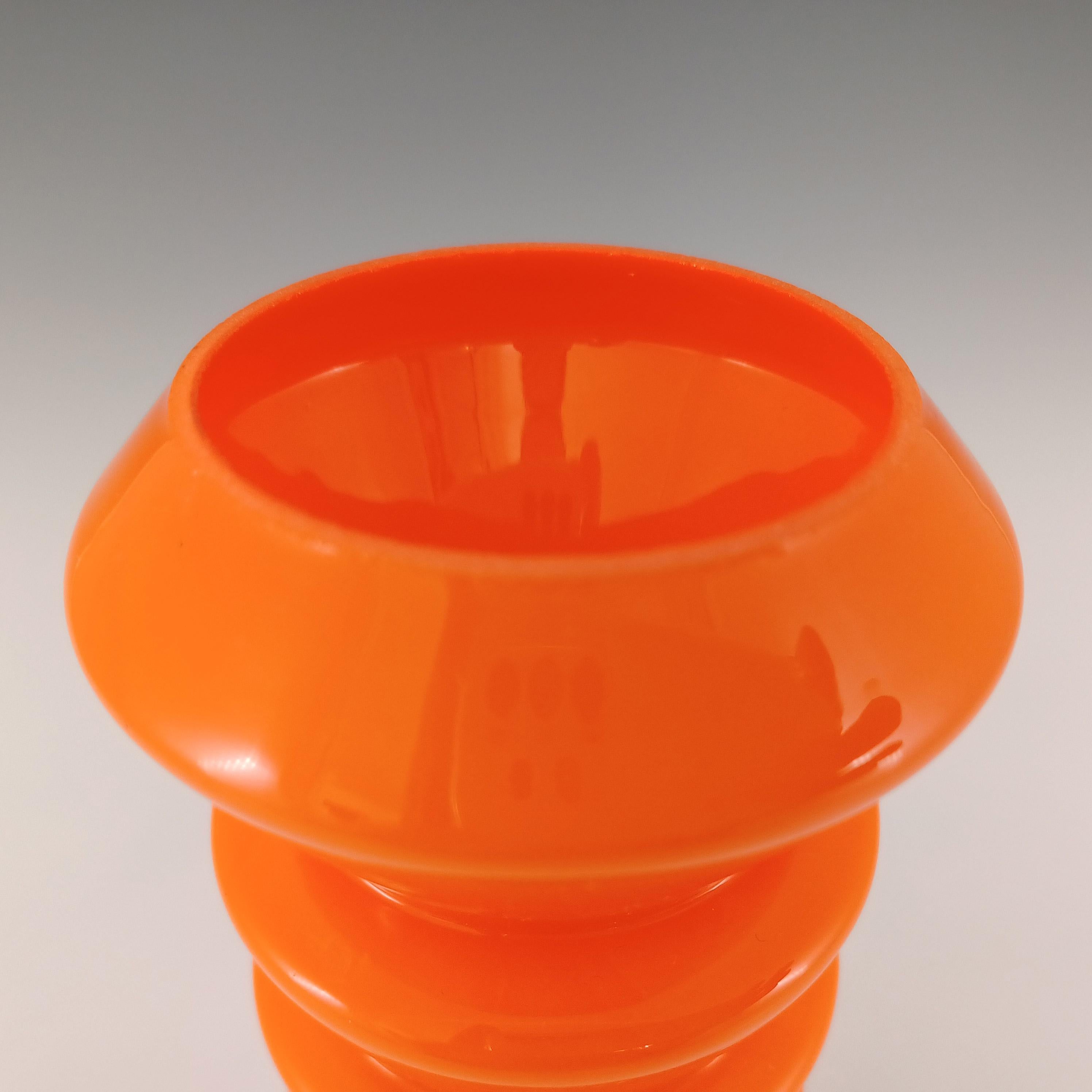 Vase tchèque orange éparpillé Ernst Steinwald / Franz Tomschick Bon état - En vente à Bolton, GB