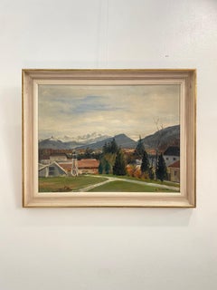 Montañas de Ernst Suter - Óleo sobre lienzo 42x55 cm