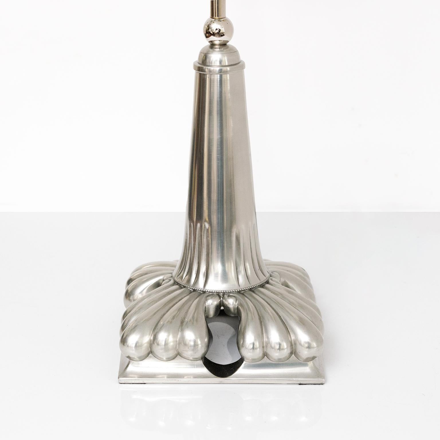 Scandinavian Ernst Svedbom, Svenskt Tenn, Pewter Table Lamp, Swedish Grace 1937