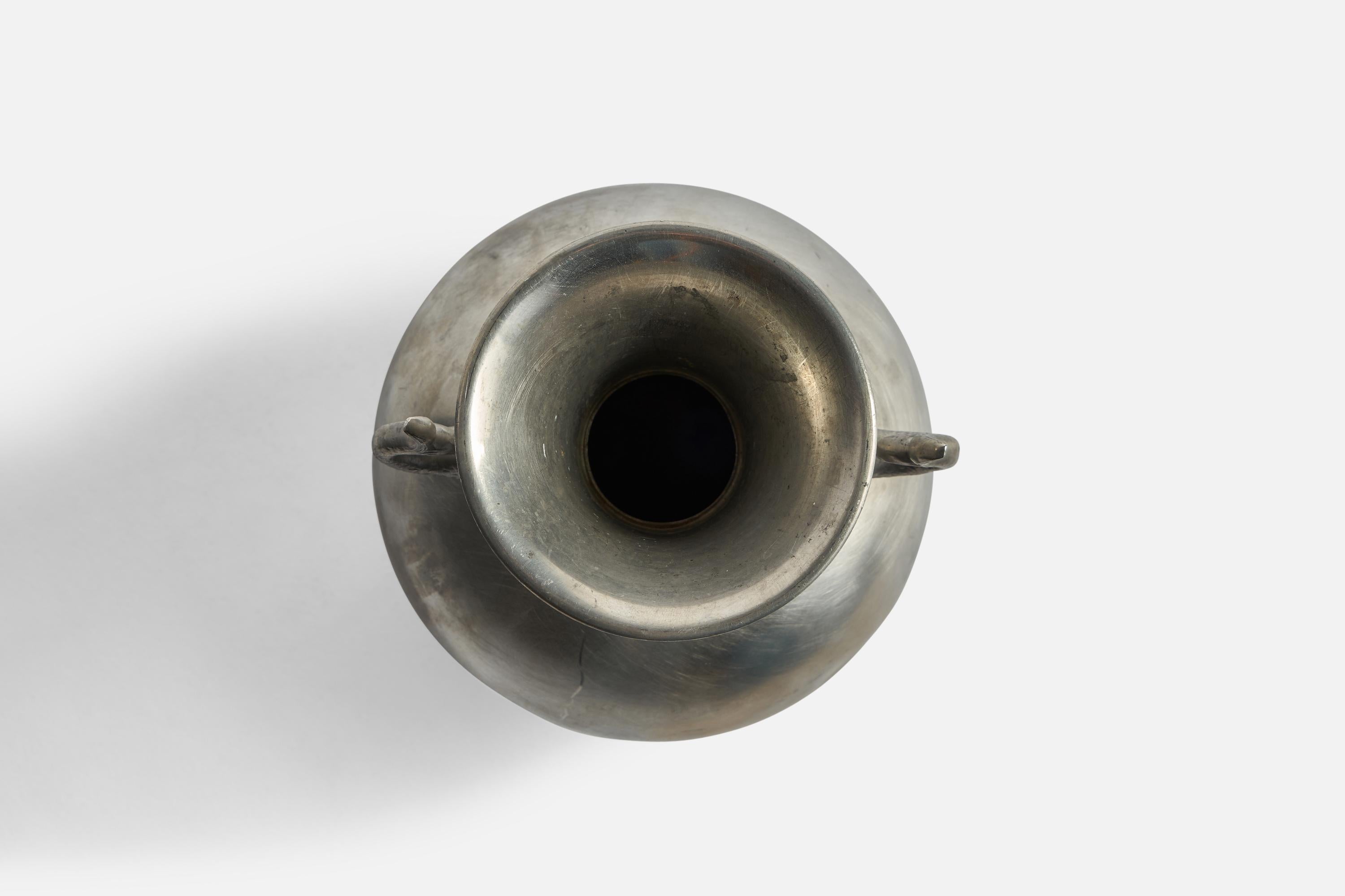 Svedese Ernst Svedbom, Vaso, peltro, Svezia, anni '30 in vendita