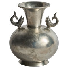 Ernst Svedbom, Vase, Pewter, Sweden, 1930s