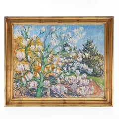 Ernst Syberg 'Magnolia Tree in Afternoon Light' Oil Painting