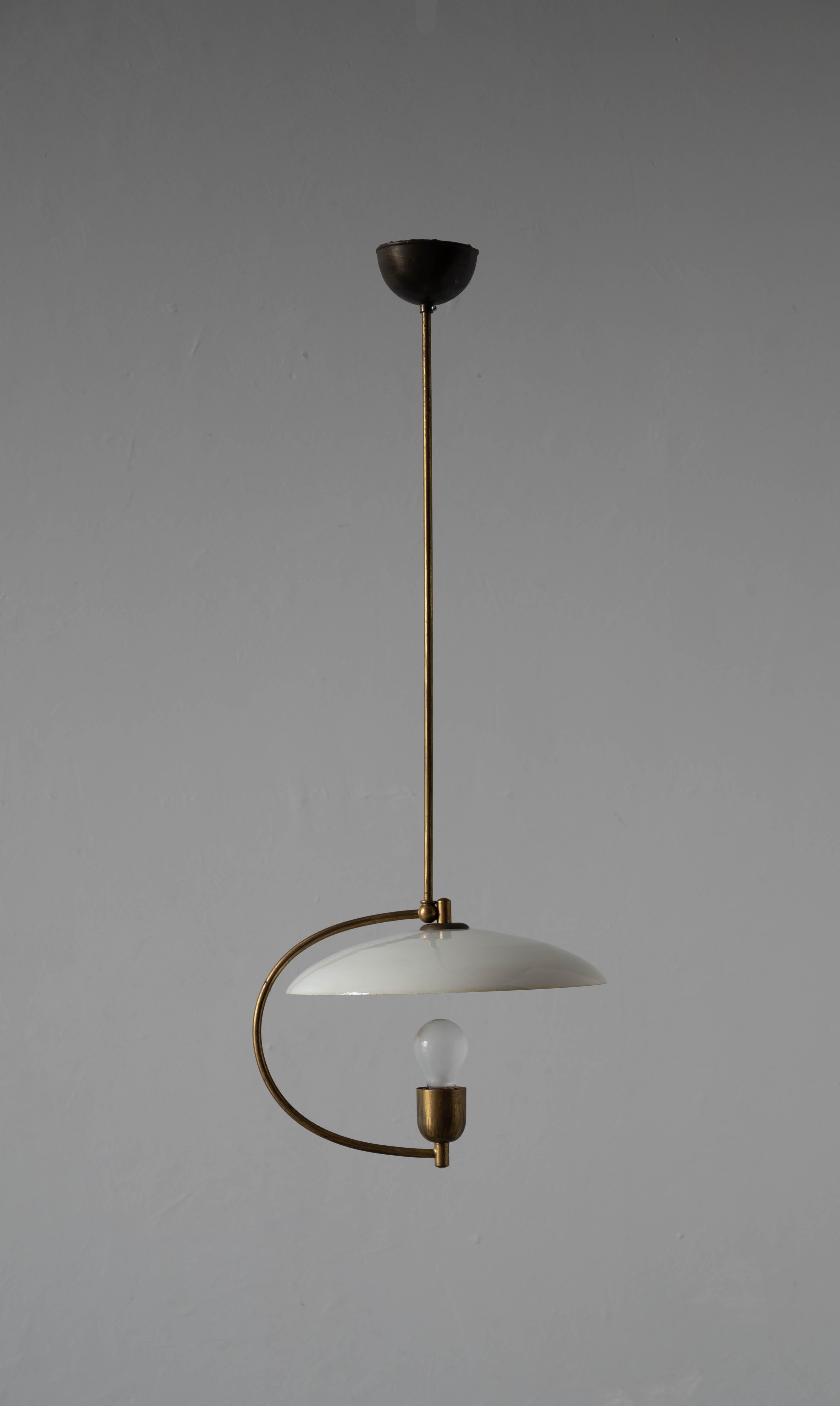 A pendant light by Ernst von Voss, Denmark, 1940s.