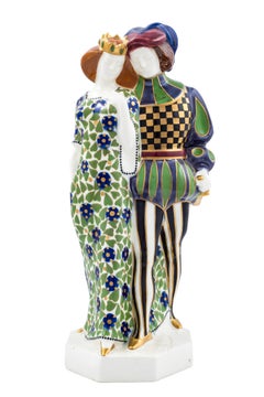 Ernst Wahliss Karl Klaus and Franz Staudigl Figurine Prince and Princess Serapis