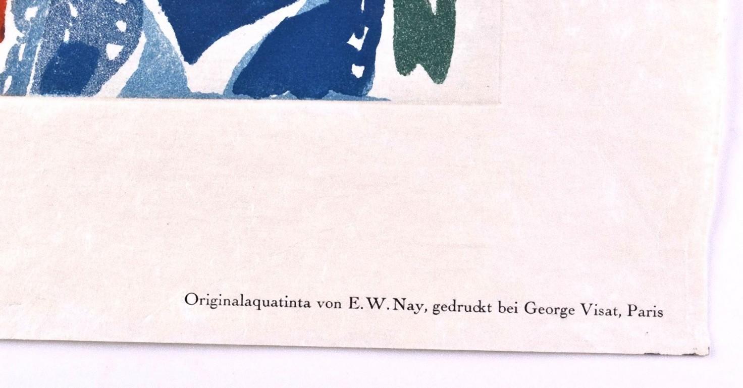 Sans titre -  Gravure d'Ernest Wilhelm Nay - 1965 - Print de Ernst Wilhelm Nay