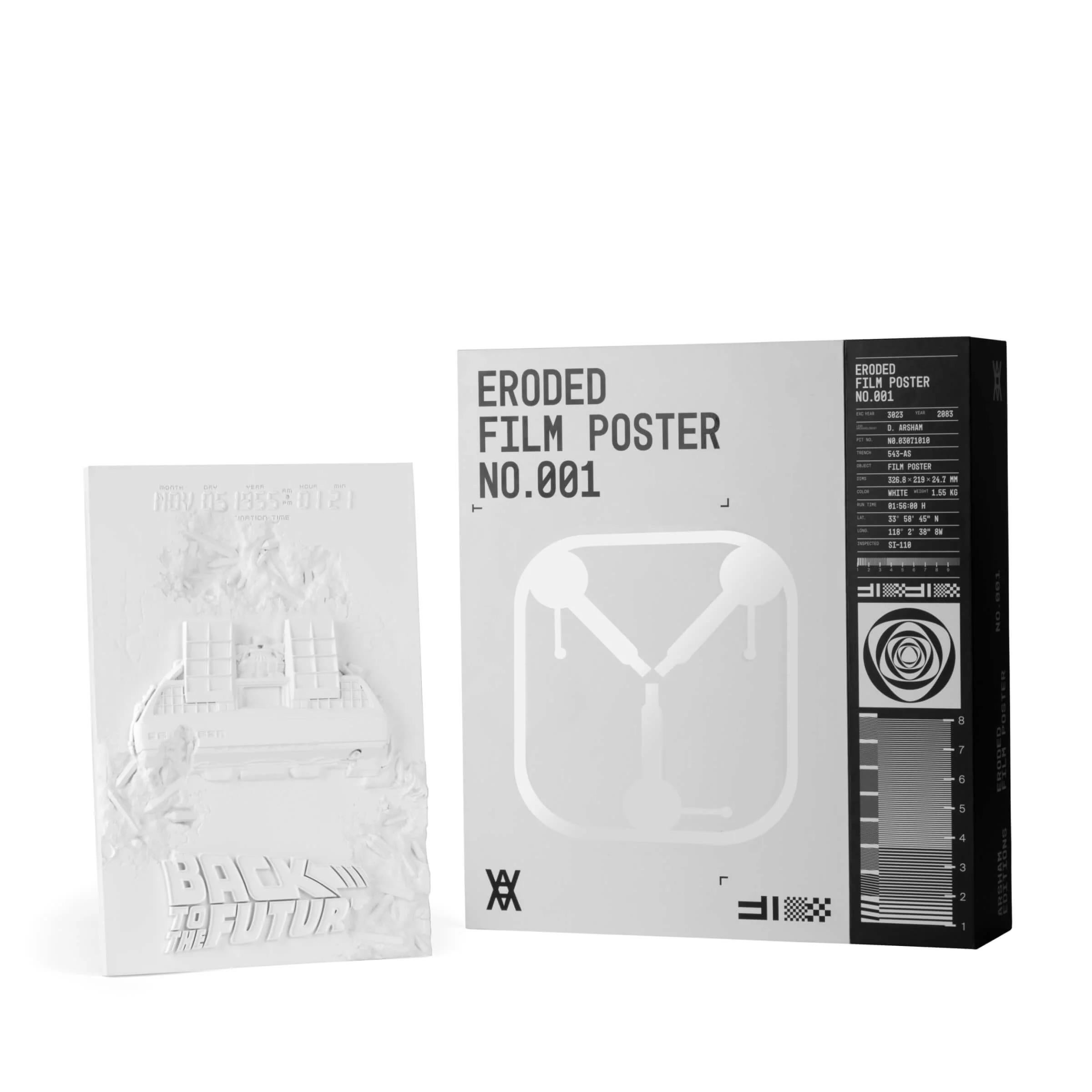 Escultura erosionada de cartel de película - Regreso al futuro de Daniel Arsham Resina en venta