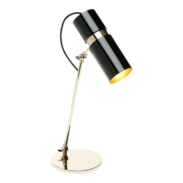 Eroll Table Lamp with Black Lacquered Shade