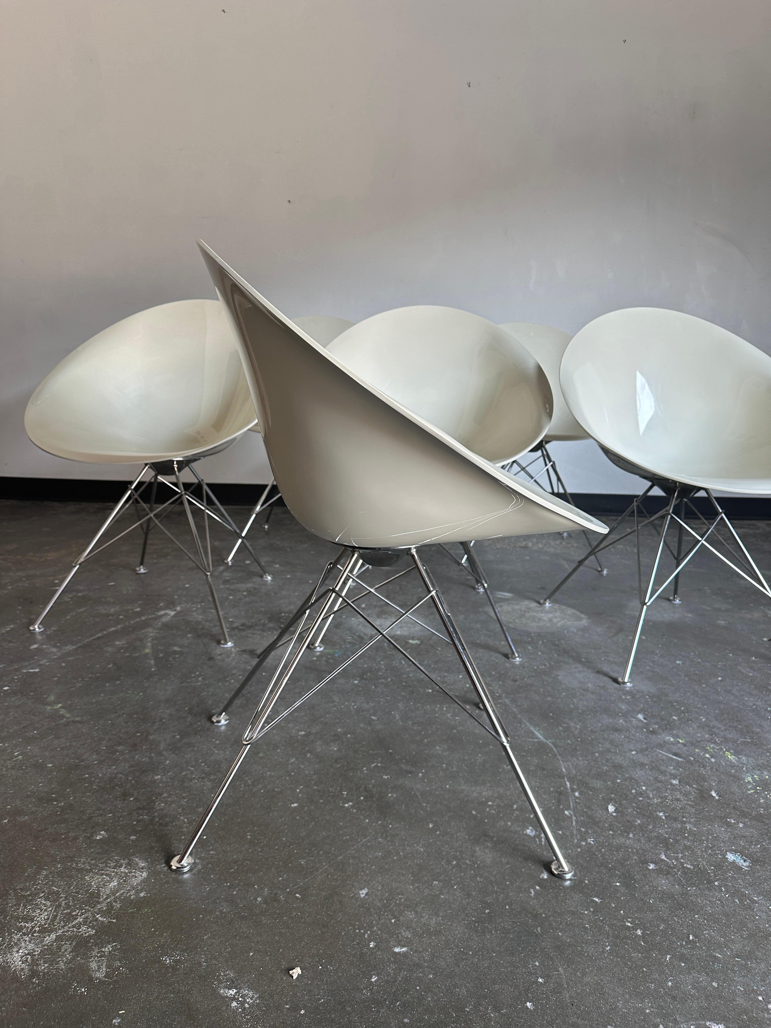 Post-Modern Eros Armchairs by Philippe Starck for Kartell, Set of 6