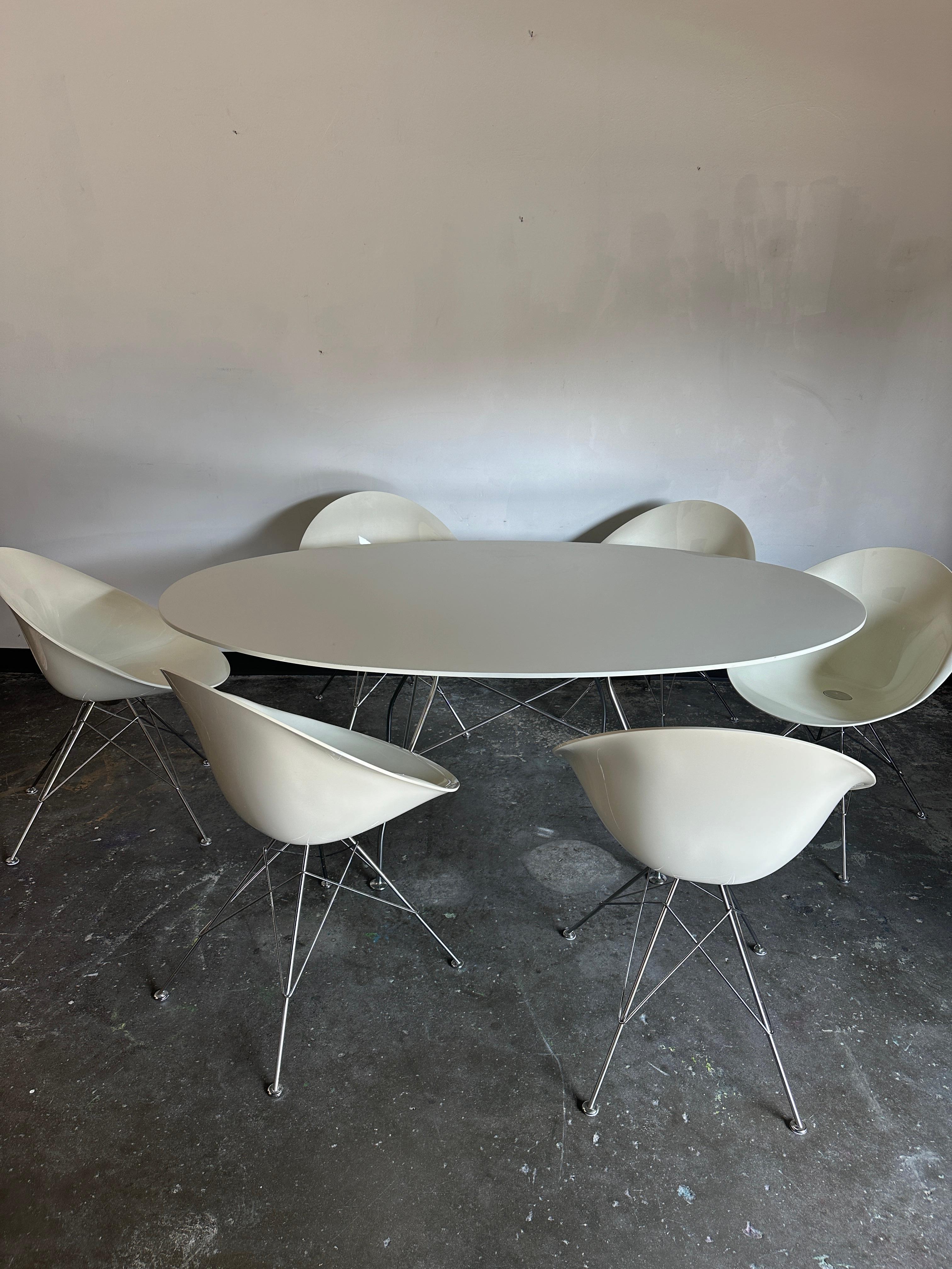 20th Century Eros Armchairs by Philippe Starck for Kartell, Set of 6