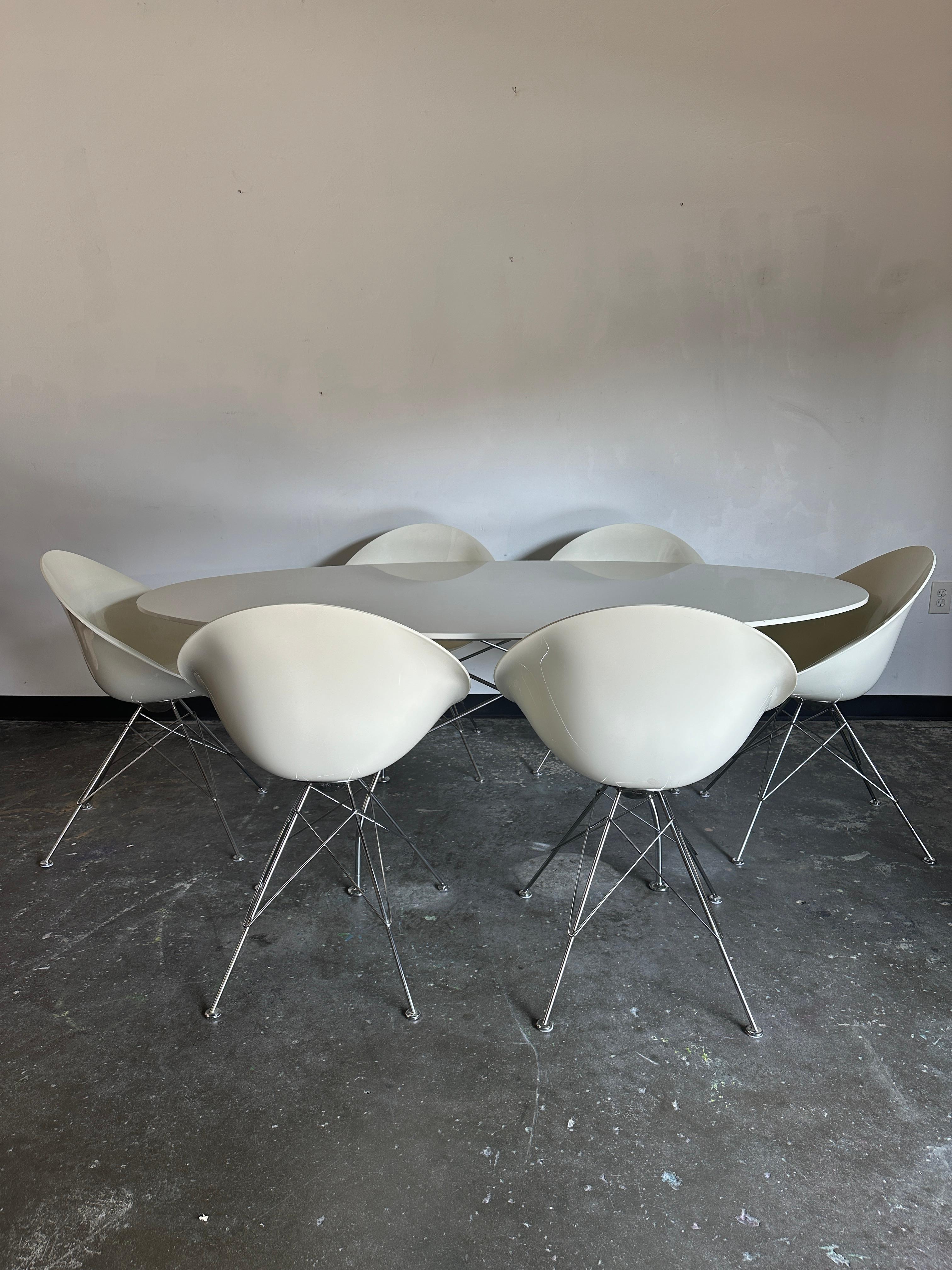 Eros Armchairs by Philippe Starck for Kartell, Set of 6 1