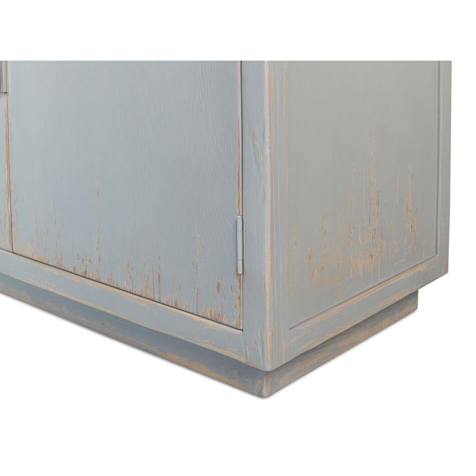 Eros Blue Painted Sideboard For Sale 2