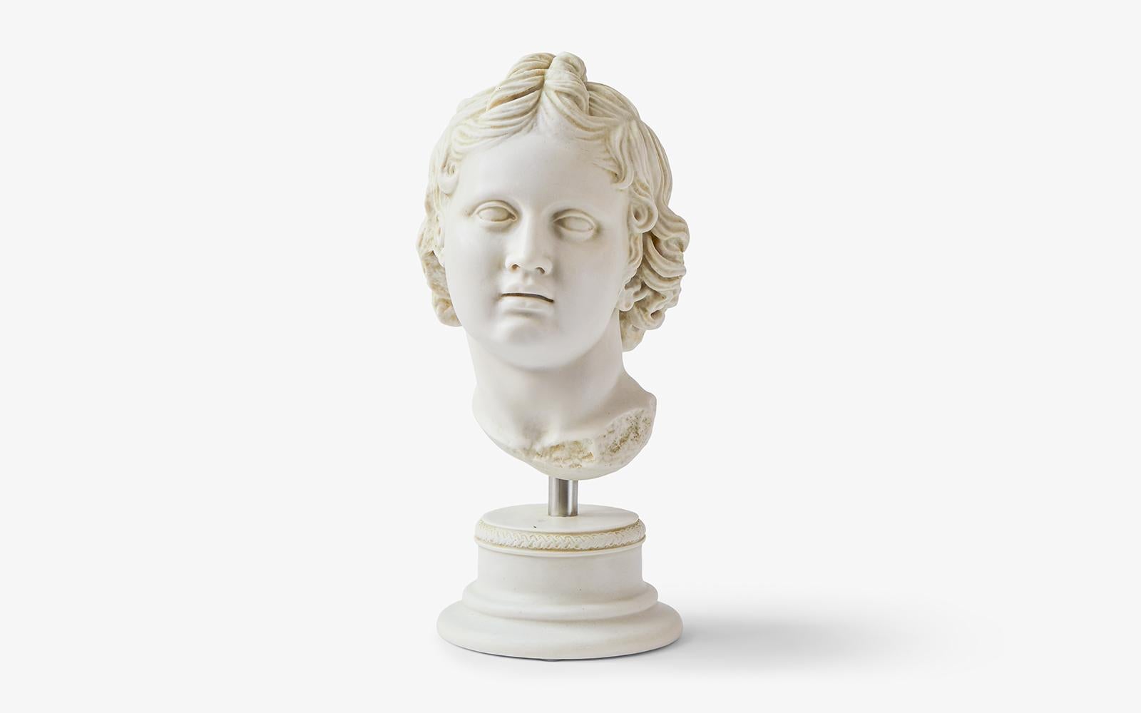 Turkish Eros Bust Made with Compressed Marble Powder / Istanbul Museum For Sale