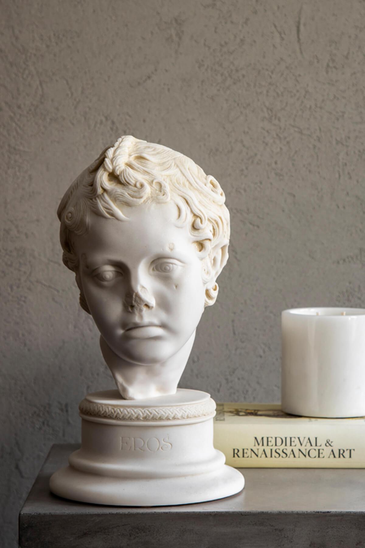 Eros Bust No:1 Made with Compressed Marble Powder / Istanbul Museum In New Condition In İSTANBUL, TR