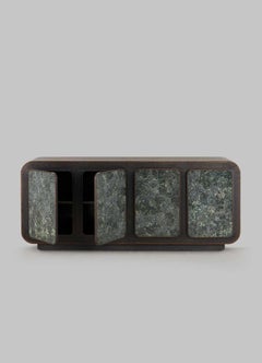 Cabinet Eros en laiton avec pierre semi-précieuse, Viya by Vikram Goyal