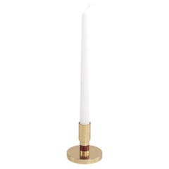 Eros Candle Holder in Brass with Precious Stone, Viya by Vikram Goyal