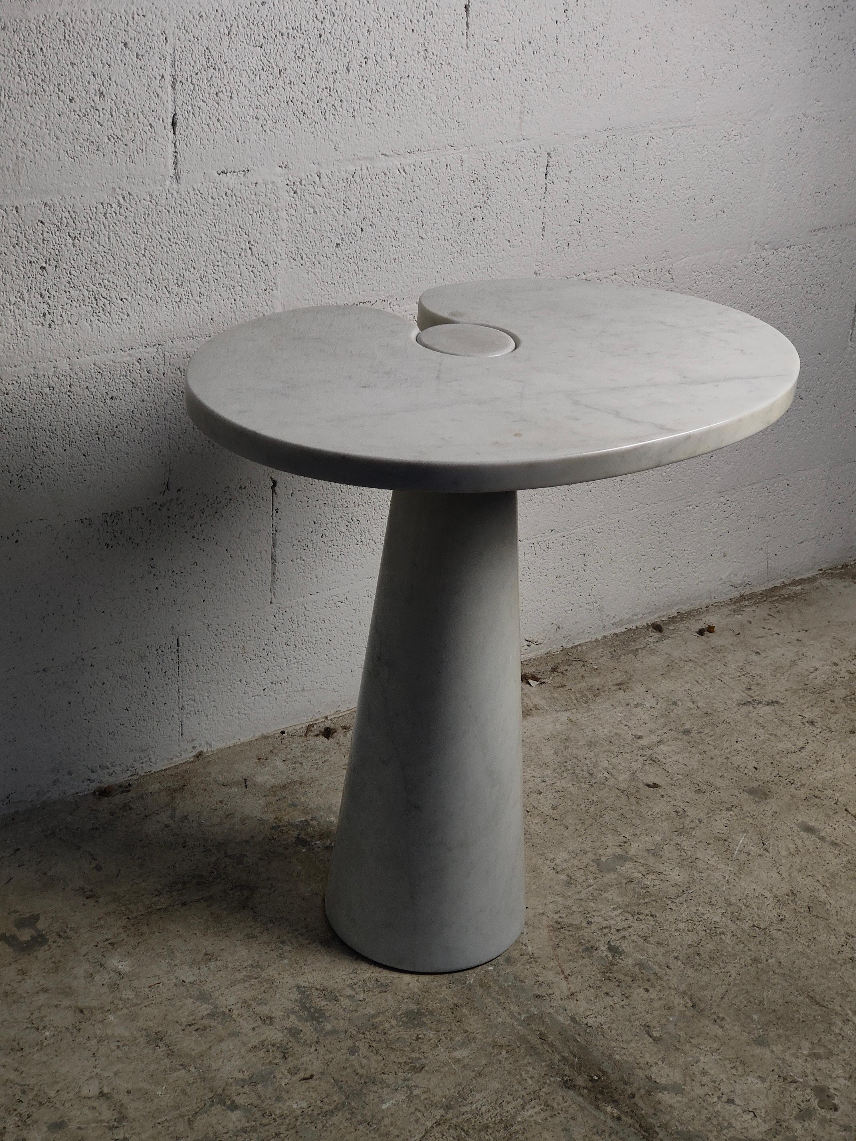 Eros Carrara Marble Side Table by Angelo Mangiarotti for Skipper 70s 3