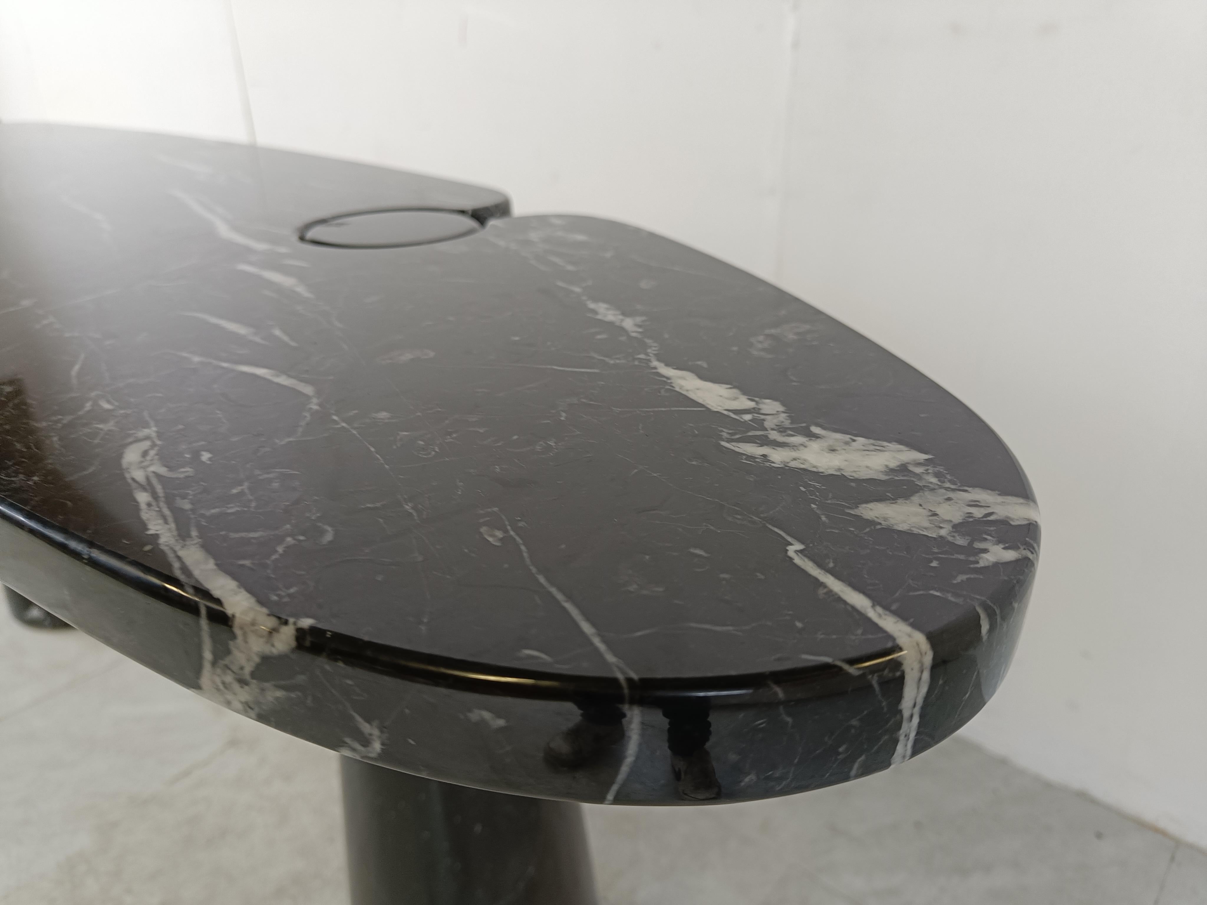 Eros console in black marble by Angelo Mangiarotti for Skipper, 1970s 2