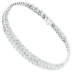 Eros Diamond Bracelet 18 Karat White Gold
